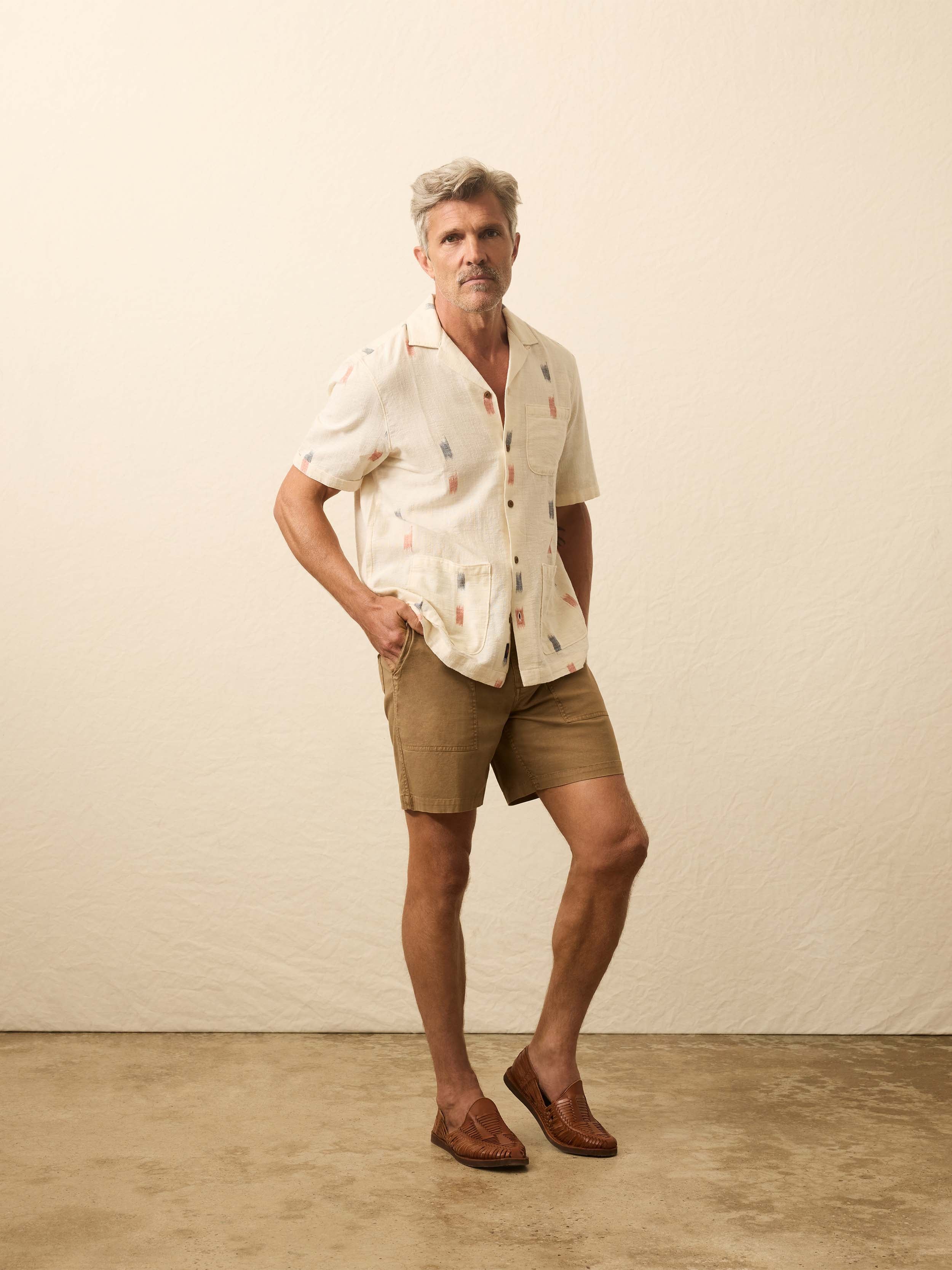 Dune Utility Short - Wood Bark | Faherty Brand