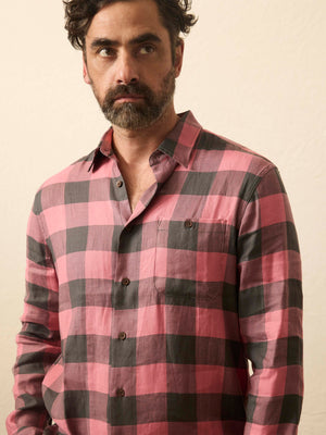 Long-Sleeve Breeze Shirt - Charcoal Red Buffalo
