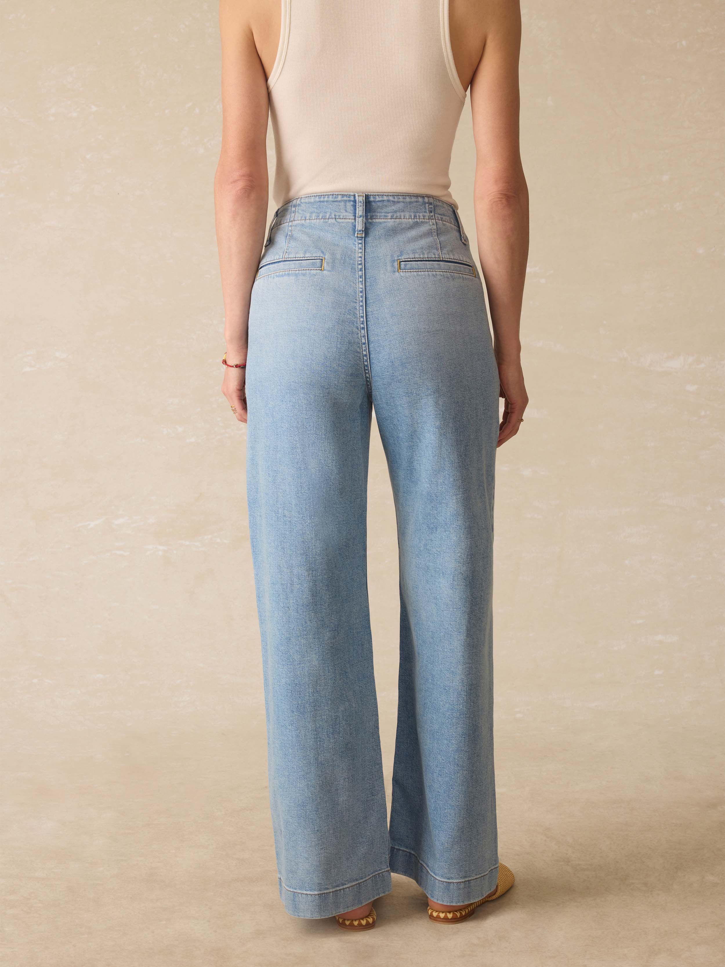 Linen Denim Pant - Summer Seas Wash | Faherty Brand