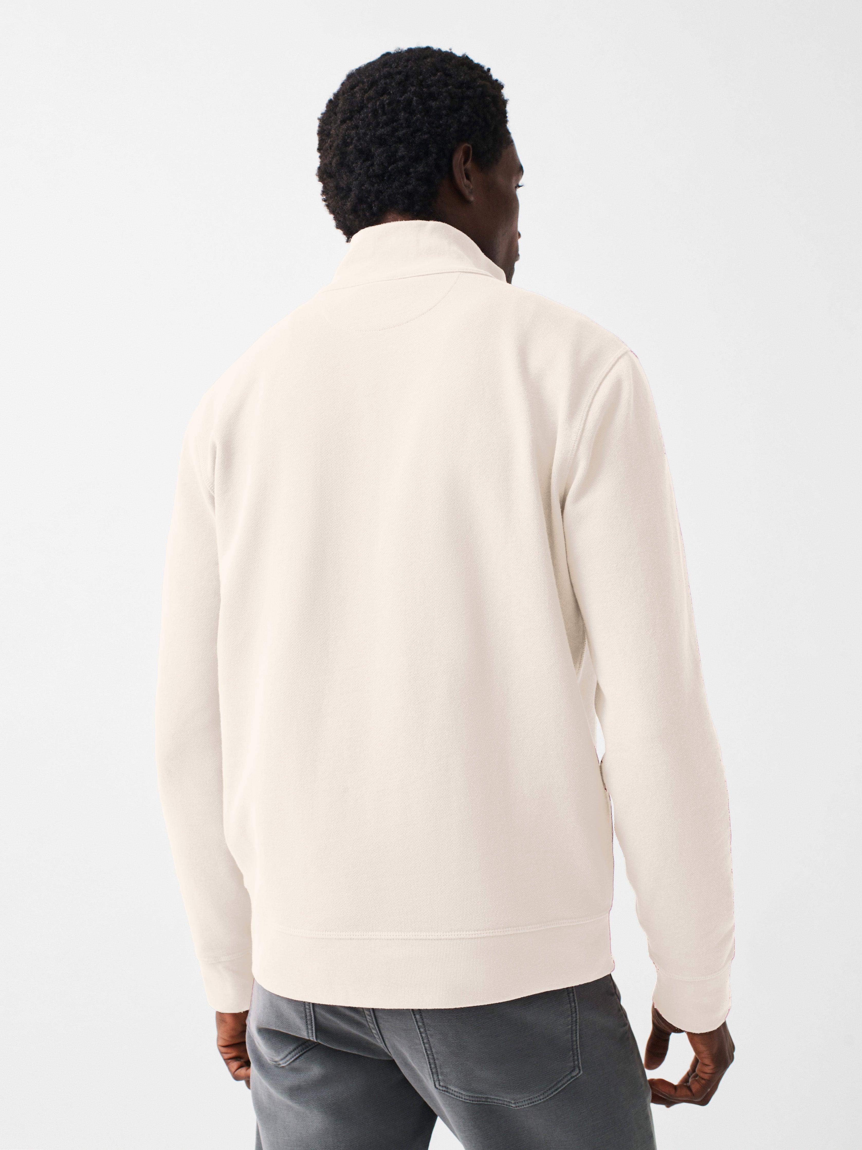Martha's Vineyard Long-Sleeve Terry Quarter-Zip - Solar White | Faherty Brand