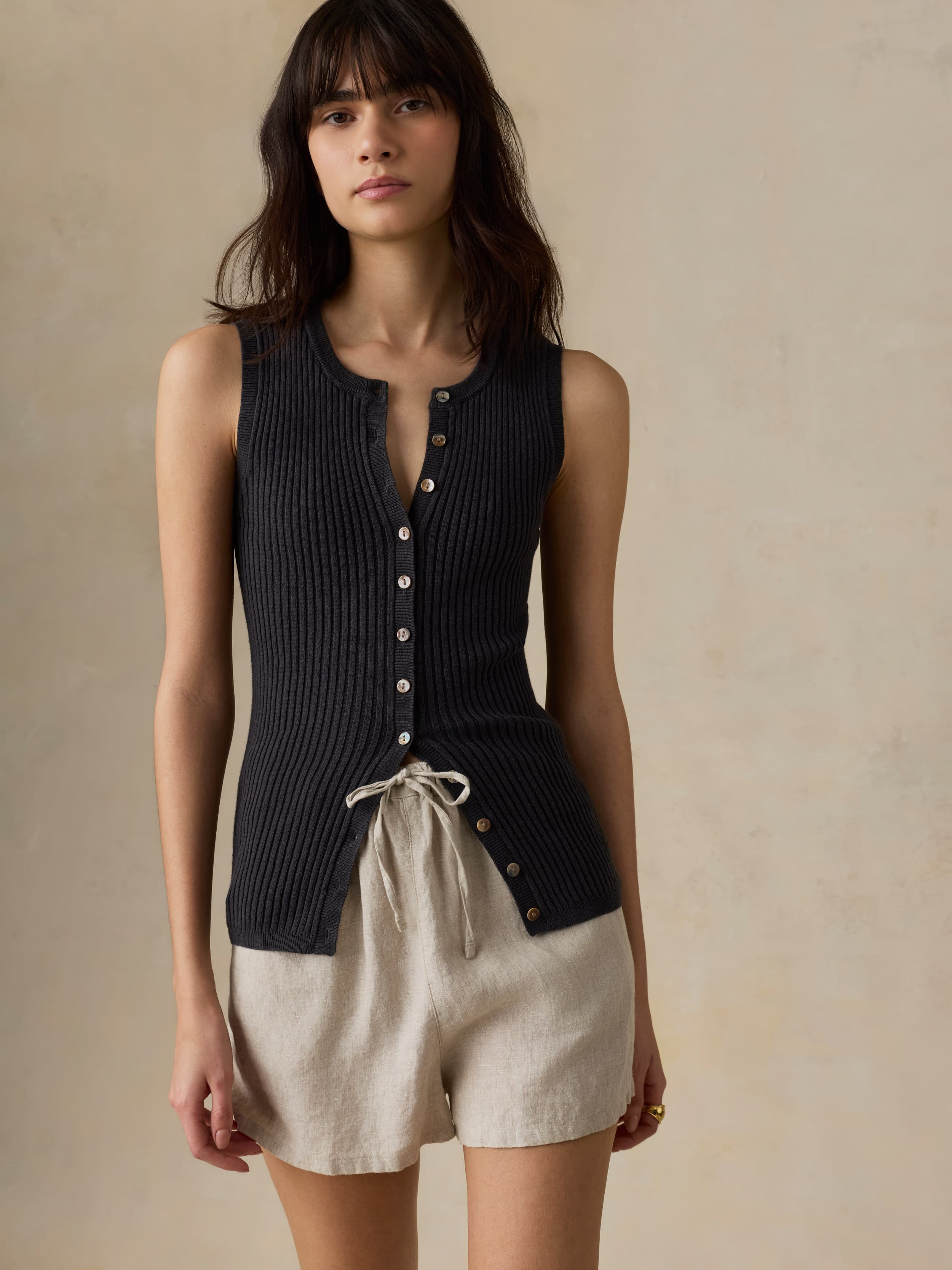 Laguna Linen Montecito Short - Flax | Faherty Brand