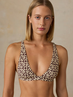 Summerset Top - Chocolate Petal